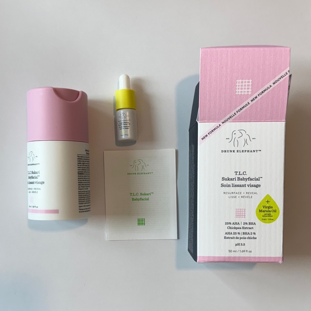 NEW IN BOX Drunk Elephant T.L.C. Sukari Babyfacial Facial lissant